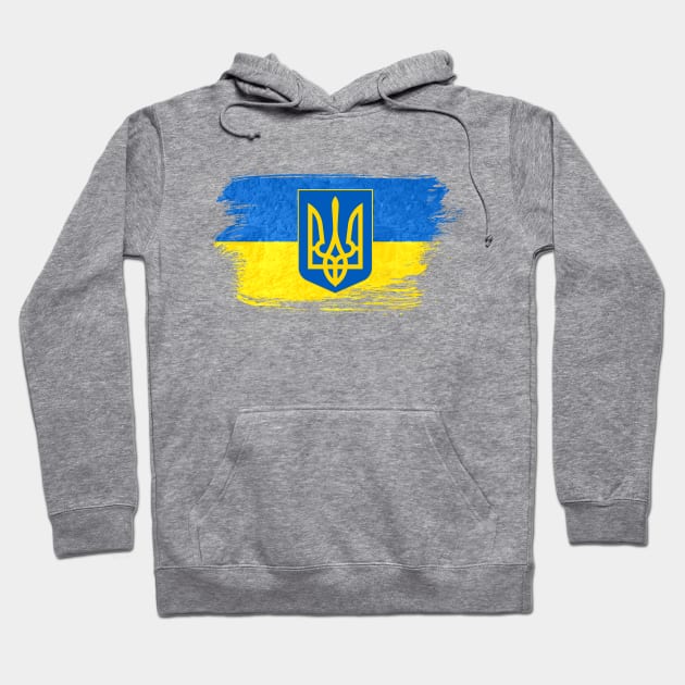 Ukraine Kiev flag - grunge brick stone Hoodie by GreekTavern